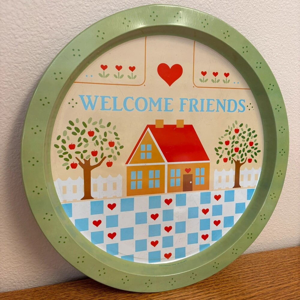 Retro Cottagecore Tin Tray